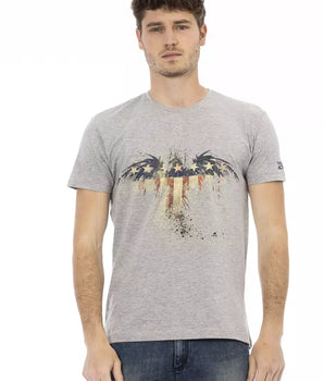 Trussardi Action Gray Cotton Men's T-Shirt