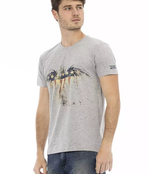 Trussardi Action Gray Cotton Men's T-Shirt