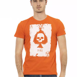 Trussardi Camiseta Action Elegant de algodón de manga corta naranja