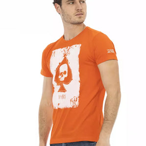 Trussardi Camiseta Action Elegant de algodón de manga corta naranja