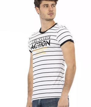 Camiseta Trussardi Action de algodón blanco para hombre
