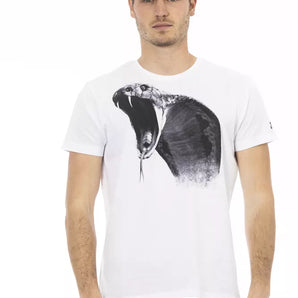 Trussardi Action White Cotton Men T-Shirt