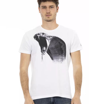 Camiseta Trussardi Action de algodón blanco para hombre