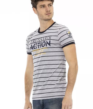 Camiseta Trussardi Action Gris Algodón Hombre