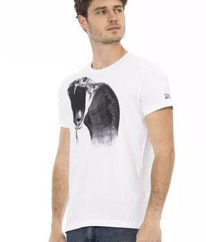 Camiseta Trussardi Action de algodón blanco para hombre