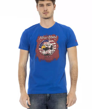 Trussardi Action Blue Cotton Men's T-Shirt