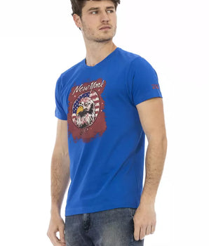 Trussardi Action Blue Cotton Men's T-Shirt