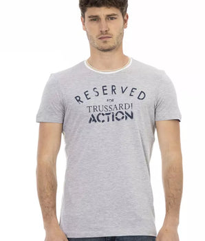 Camiseta Trussardi Action Gris Algodón Hombre