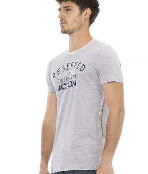 Camiseta Trussardi Action Gris Algodón Hombre