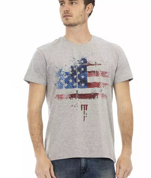 Trussardi Action Gray Cotton Men's T-Shirt