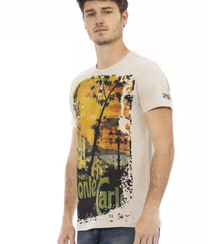 Trussardi Action Beige Cotton Men's T-Shirt
