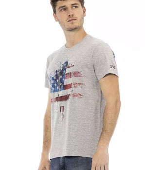 Trussardi Action Gray Cotton Men's T-Shirt