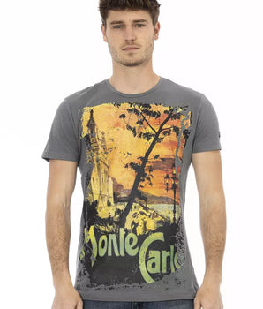 Trussardi Action Gray Cotton Men's T-Shirt