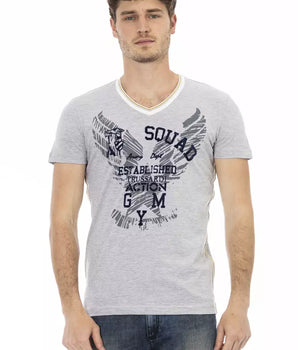 Trussardi Action Gray Cotton Men's T-Shirt