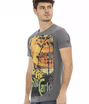 Trussardi Action Gray Cotton Men's T-Shirt