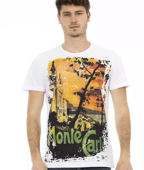 Trussardi Action White Cotton Men T-Shirt