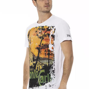 Trussardi Action White Cotton Men T-Shirt