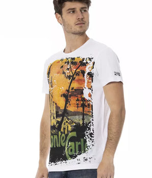 Trussardi Action White Cotton Men T-Shirt