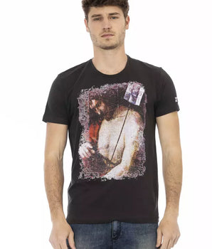 Trussardi Action Black Cotton Men's T-Shirt