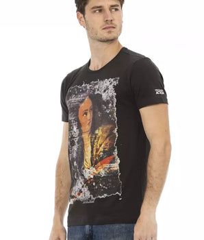 Trussardi Action Black Cotton Men's T-Shirt