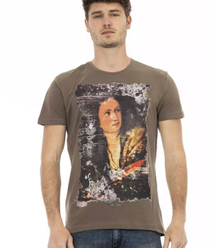 Trussardi Action Brown Cotton Men's T-Shirt