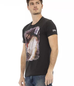 Trussardi Action Black Cotton Men's T-Shirt
