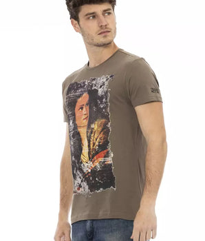 Trussardi Action Brown Cotton Men's T-Shirt