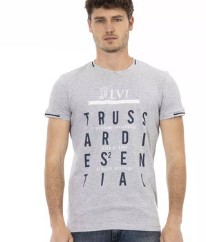 Camiseta Trussardi Action Gris Algodón Hombre