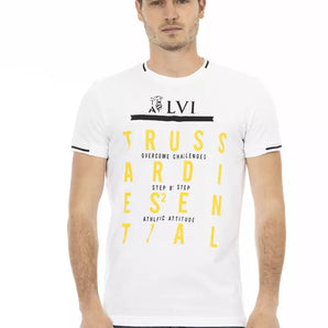 Trussardi Action White Cotton Men TShirt