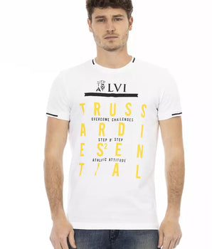 Camiseta Trussardi Action de algodón blanco para hombre