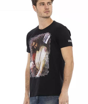 Trussardi Action Black Cotton Men T-Shirt