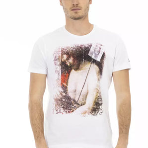 Trussardi Action White Cotton Men T-Shirt