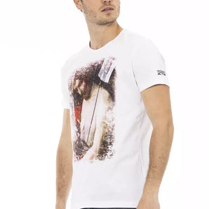 Trussardi Action White Cotton Men T-Shirt