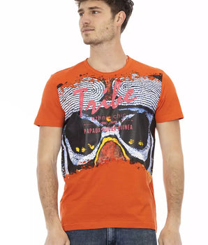 Trussardi Action Orange Cotton Men's T-Shirt
