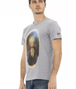 Trussardi Action Gray Cotton Men's T-Shirt