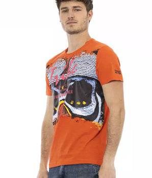 Trussardi Action Orange Cotton Men's T-Shirt