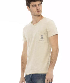 Camiseta Trussardi Action Algodón Beige Hombre