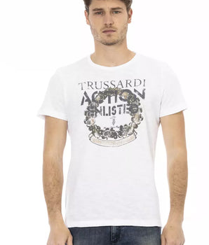 Camiseta Trussardi Action de algodón blanco para hombre