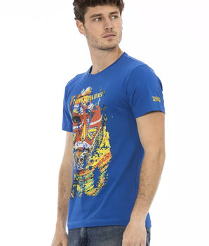 Trussardi Action Blue Cotton Men's T-Shirt