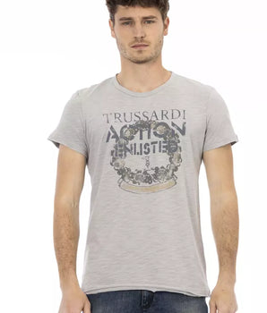 Camiseta Trussardi Action Gris Algodón Hombre