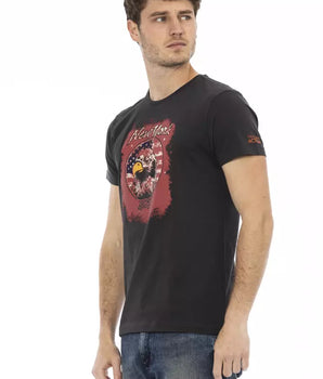 Trussardi Action Black Cotton Men's T-Shirt