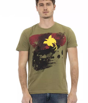 Trussardi Action Green Cotton Men's T-Shirt
