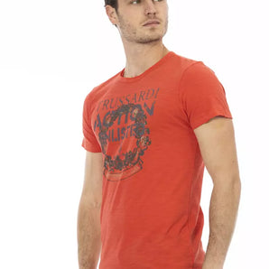 Trussardi Action Red Cotton Men TShirt