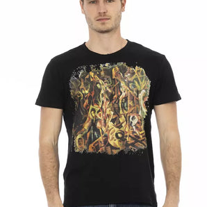 Trussardi Action Black Cotton Men T-Shirt