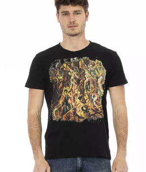 Trussardi Action Black Cotton Men's T-Shirt