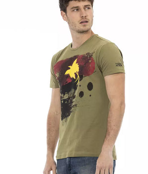 Trussardi Action Green Cotton Men's T-Shirt
