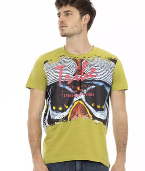 Trussardi Action Green Cotton Men's T-Shirt