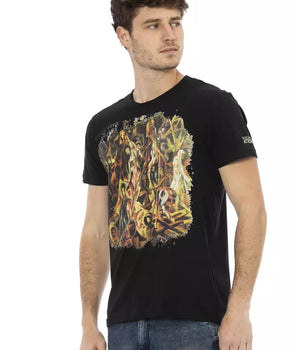 Trussardi Action Black Cotton Men's T-Shirt