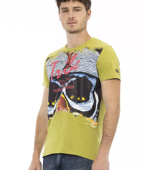 Trussardi Action Green Cotton Men's T-Shirt