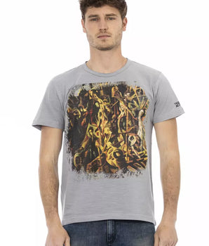 Trussardi Action Gray Cotton Men's T-Shirt